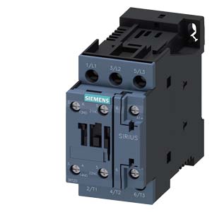 [100176206] CONTACTOR 32A 15KW BOB 220VCA C/AUX 1NA + 1NC S0   3RT2027-1AP00
