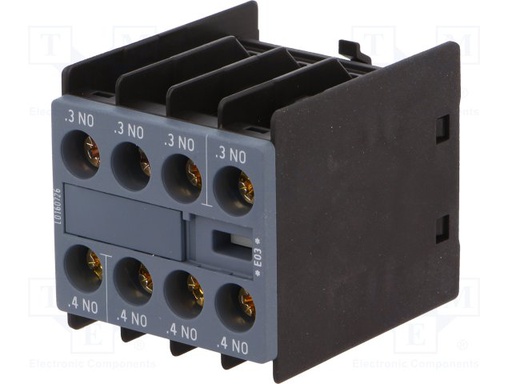 [100248489] CONTACTOS AUXILIARES PARA CONTACTORES SIRIUS INNOVATIONS S00 A S3 FRONTAL, 4NA, S0 A S12,(TORNILLO)   3RH2911-1FA40