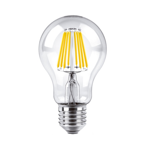 [93776] BULBO LAMP LED 8W E27 FILAMENTOS 2700K LUZ CALIDA 1000LM 25000HS