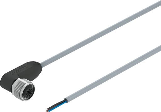 [NEBA-M12W5-U-2.5-N-LE3] CABLE / CONEX. IZQ. ZOCALO ACOD. M12 - 5 CONTAC. / CONEX. DER. EXT. ABIERTO - 3 CONTAC. / LONG. 2.5M     (Ex - NEBU-M12W5-K-2.5-LE3 - 541367)