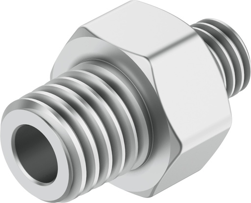 [ESK-1/4-1/4] EMPALME DOBLE RECTO AJUSTABLE / ROSCA G1/4 / LATON