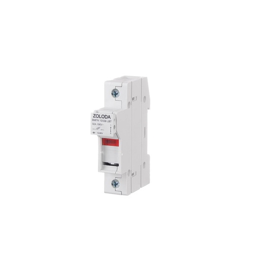 [BMFN 10X38 LBT] PORTAFUS 1P P/FUS 10X 38MM C/INDICADOR FUSION LED 12-60VCA/VCC