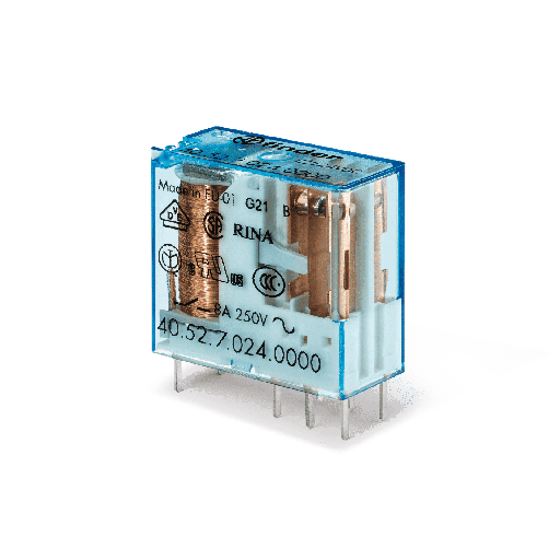 [94562] MINI RELE P/CIRCUITO IMPRESO 2 INV 8A 12VCC