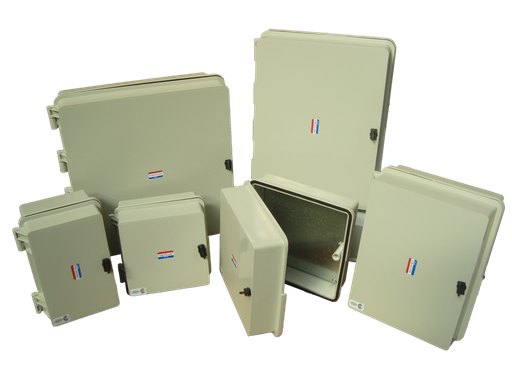 [187744] GAB POLIPROP GRIS 483 X 466 X 127MM C/CHASIS BAND ZINCADA CHAPA 1,2 IP65 IK10