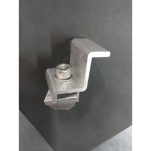 [95946] MEDIA OMEGA CON PERFIL TUERCA Y TORNILLOS INOXIDABLES (soporte lateral de paneles)