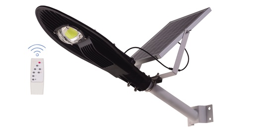 [96537] (DISCONT) LUMINARIA SOLAR LED 60W C/SOPORTE, PANEL Y CONTROL REMOTO