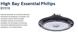 [96841] ARTEF LED PANTALLA GALPONERA 192W ALTA POTENCIA 120-277V LUZ FRIA 6500K-26500LM IP65 C/GANCHO BY518P LED265/CW HIGH BAY ESSENTIAL   (TIPO GALPONERA  SIMIL 200W) (EX 919053055580 / 911401520861)