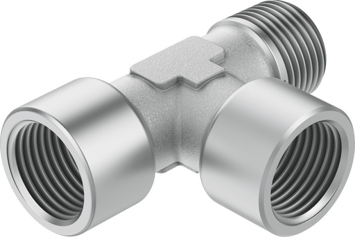 [NPFC-T-2G38-R38-FMF] RACOR ROSCADO / FORMA T / ROSCA INT. G3/8 x 2 - ROSCA EXT. R3/8 x 1 / LATON NIQUELADO