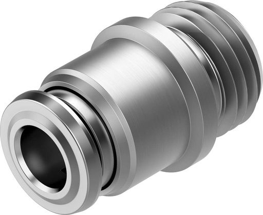 [NPQR-DK-G14-Q8] RACOR RAPIDO RECTO / ROSCA G1/4 - RACOR 8MM / CUERPO ACERO INOX. - JUNTA FPM