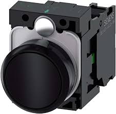 [100349820] PULSADOR ACT RAS NEGRO 1NA COMPLETA IP69K PLASTICO   3SU1100-0AB10-1BA0