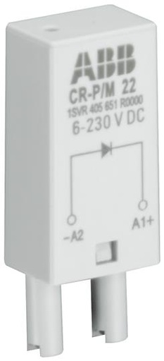 [CR-P/M 22] DIODO DE PROTECCION DE POLARIDAD 6-230VCC, A1+, A2-   CR-P/M 22
