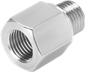 [AD-1/4NPT-G1/4-I] ADAPTADOR / ROSCA HEMBRA G1/4 - ROSCA MACHO 1/4 NPT
