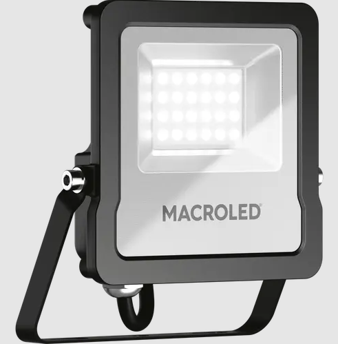 [*98576] PROYECTOR LED 20W 100-240V 25.000HS LUZ FRIA 6500K-1800LM IP65 (CONEC. A TIERRA P/GARANTIA)