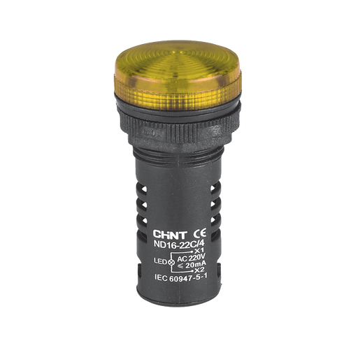 [98967] OJO DE BUEY D22MM COLOR AMARILLO LED RES 24V