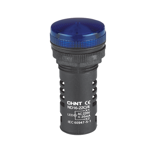 [98968] OJO DE BUEY D22MM COLOR AZUL LED RES 24V