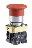 [98973] PULSADOR DE EMERGENCIA TIPO HONGO 60 MM COLOR ROJO - 2NC