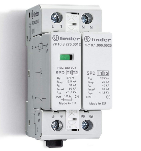 [99157] SPD TIPO I + II PROTEC C/SOBRETENSIONES BIPOLAR (1 VARISTOR + 1 VIA DE CHISPA)