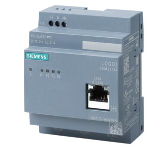 [100329562] LOGO! CSM12/24 COMPACT SWITCH MODUL CONEXION A LOGO! (...0BA7/...0BA8) Y HASTA 3 ESTACIONES MAS A IND. ETHERNET A 10/100 MBITS/S UNMANAGED SWITCH, 4 RJ45 PORTS, 1XFRONTPORT PARA DIAGNOSTICO FUENTE ALIMENTACION DC 12/24V LED DIAGNOSTICO, CONFIG LOGO!   6GK7177-1MA20-0AA0
