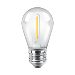 [100682] LAMP LED GOTA 1W E27 FILAMENTO LUZ CALIDA 2700K 25000HS