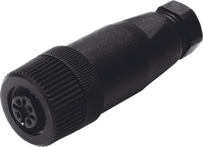 [*101001] CONECTOR SIE-GD / RECTO / TIPO M12X1 - 4 CONTACTOS / 0.25-0.75MM2 / IP67