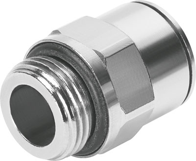 [NPQM-D-G38-Q12-P10] RACOR RAPIDO RECTO / ROSCA G3/8 - RACOR 12MM / LATON NIQUELADO - JUNTA NBR