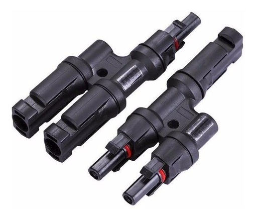 [195027] ACCESORIO CONECTOR SOLAR DE PVC TIPO MC4 PARALELO PAR MACHO Y HEMBRA 4 - 6mm P/PANELES SOLARES EN PARALELO