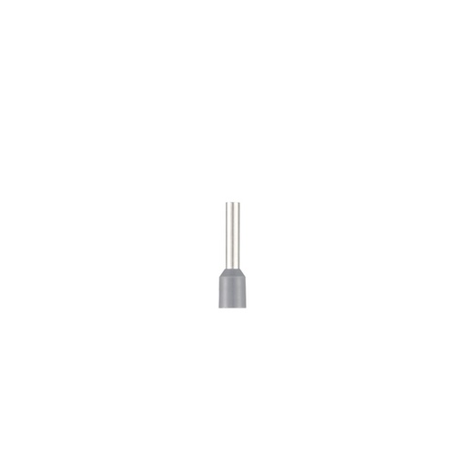 [ZE-2,5-12] PUNTERA HUECA PREAIS SIMPLE 1X 2.5MM LARGO 12MM  GRIS   257.019 (CAJA CERRADA 100U) (EX ZE2512 - 256.019)