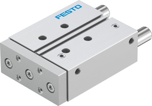 [DFM-32-80-P-A-GF] CILINDRO CON GUIA / DOBLE EFEC. / EMB. 32 / CARRERA 80MM / AMORT. TOPES ELAST. / P/ DETEC. POSI. / GUIA DE FRICCION