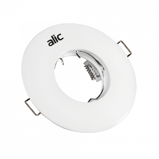 [104049] SPOT FIJO P/DICRO BLANCO DIAMETRO 105mm (SIN ZOCALO)
