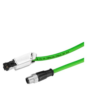 [100240990] IE CONNECTING CABLE M12-180 IE FC RJ45 PLUG-145 IE FC TRAILING CABLE GP CONECTORIZADO C/ M12 (CODIFIC. D) Y IE FC RJ45 PLUG  2M   6XV1871-5TH20