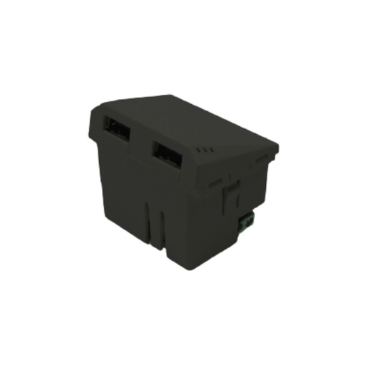 [105001] (SIN ENTREGA HASTA PRÓX. AVISO JUN-2022) MOD CARGADOR USB DOBLE 220V GRIS 3.1A