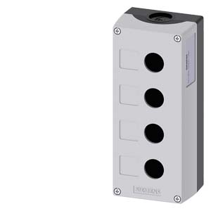 [100353956] CAJA PLASTICA VACIA SIRIUS ACT GRIS P/ 4 ELEMENTO/ORIFICIOS 22MM   3SU1804-0AA00-0AB1