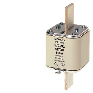 [100248171] FUSIBLE  SITOR  C/ CONTAC. DE CUCHILLAS, NH3, In: 710A,   gR, Un AC: 690 V, Un DC: 440V,  INDIC. DE FUSION SUPERIOR (*EP)   3NE1437-2