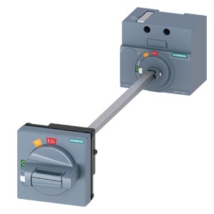 [100377698] ACCIONAMIENTO EN PUERTA ROTATIVO CON EJE 8x8x300mm, GRIS PARA 3VM10/11 100/160A   3VM9117-0FK21