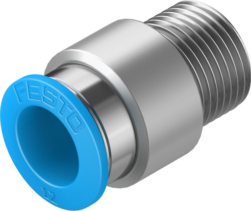 [QS-3/8-12-I] RACOR RAPIDO RECTO / ROSCA R3/8 - RACOR 12MM / C/ HEXAGONO INTERIOR