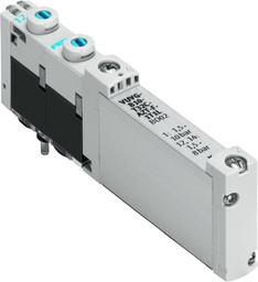 [*108428] VALVULA VUVG-B14-M52-MZT-F-1T1L / 5/2 MONO / CONEX NEU PLACA BASE / MUELLE MEC. / PILOTAJE EXT / TENSION 24 VDC - CONEX PLUG-IN - INDIC LED