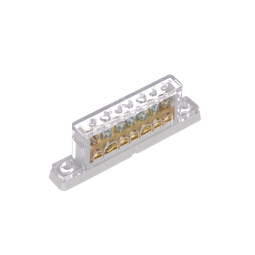 [BRC112507/N] BORNERA REPARTIDORA UNIP.  1P  7 CONEX FIJAS GRIS   810.010