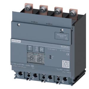 [100380904] MODULO PROTECCION DIFERENCIAL RCD520 TIPO A P/3VA11 160A 4 POLOS MONTAJE ABAJO   3VA9114-0RL20