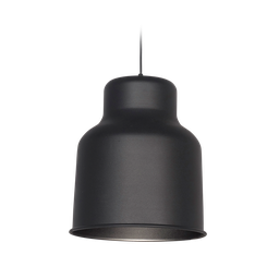 [108651] COLGANTE MAXI PANTALLA DE ALUMINIO DIAMETRO 30.5 ALTURA 35cm 1 LUZ E27 NEGRO