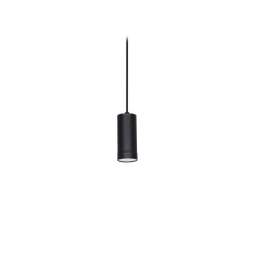 [108653] COLGANTE TUBO 1 LUZ GU10 NEGRO DIAMETRO 50X120