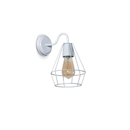 [108656] APLIQUE JAULA DIAMANTE MINI 1 LUZ NEGRO