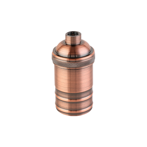 [109393] PORTALAMPARA ALUMINIO E27 VINTAGE COBRE