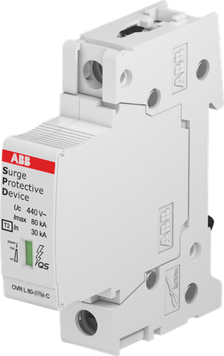 [OVR T1+2 3N 12.5 - 440s P TS QS] PROTECCION OVR T1+2 3N 12.5 440s P TS QS	DESCARGADOR TIPO 1+2 - 12.5kA TRIFASICO Uf=440V DOBLE VARISTOR - CON SEÑALIZACION - ENCHUFABLE   OVR T1+2 3N 12.5 - 440s P TS QS