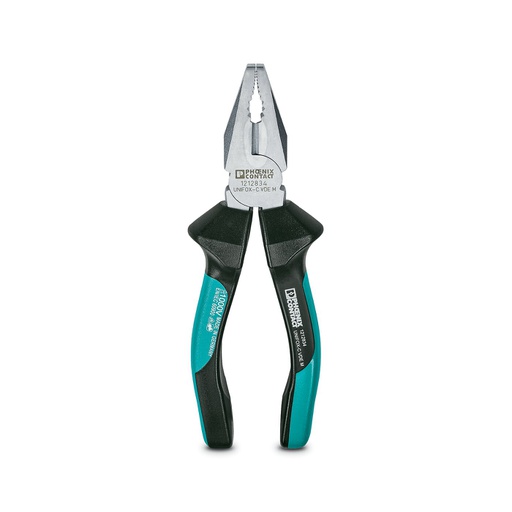 [UNIFOX-C VDE M] Alicates universales, 165 mm, superficies de agarre dentadas opuestas, llave de anillo integrada M8-M10, comprobadas según VDE 1000 V AC/1500 V DC