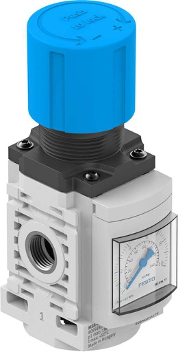 [MS4-LR-1/4-D6-AG-BAR-B] REGULADOR DE PRESION / REGULACION 0.3-7 BAR / ROSCA G1/4 / CIERRE CON LLAVE / MUELLE ACERO