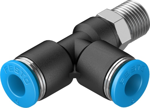 [QSTL-1/8-6] RACOR RAPIDO FORMA T / ROSCA R1/8 - RACOR 6MM