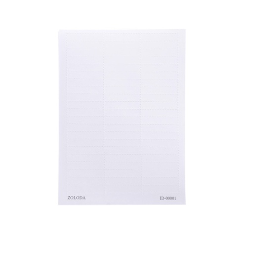 [I-R-BL] PLANCHA EN BLANCO PARA IDENTIFICAR REGLETA   109.100