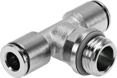[NPQH-T-G18-Q6-P10] RACOR RAPIDO FORMA T / ROSCA G1/8 - RACOR 6MM / LATON NIQUELADO - JUNTA FPM