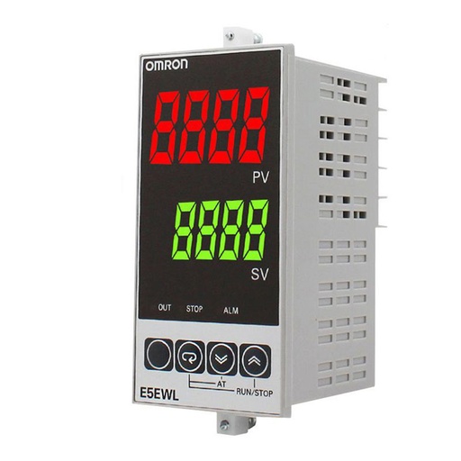 [E5EWL-R1TC AC100-240] CONTROL DE TEMP Formato 48x96mm. Método de Control PID u ON/OFF seleccionable. Básico. Para entrada de termocupla tipo K, J, T, R, o S. Salida de Control digital a relé. 1 Salida de alarma a relé. Tensión de alimentación: 100..240VCA   E5EWLR1TCAC100240