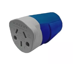 [110842] (DISCONT. VER NEGRO) FICHA HEMBRA P/PERNOS CHATOS AZUL 10A HEAVY DUTY